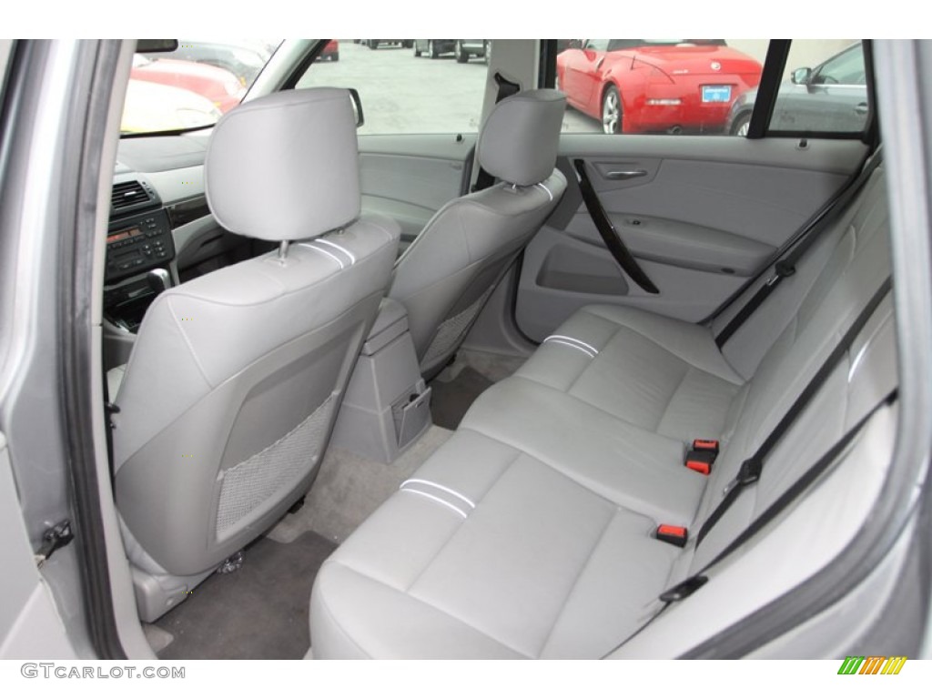 2007 BMW X3 3.0si Rear Seat Photo #75205608