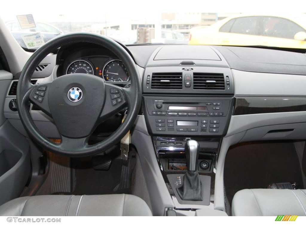 2007 BMW X3 3.0si Grey Dashboard Photo #75205653