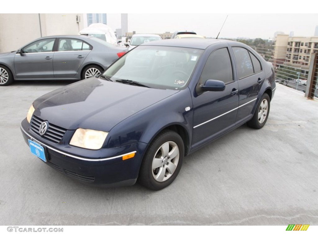 2004 Jetta GLS Sedan - Galactic Blue Metallic / Grey photo #3