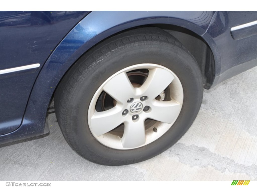 2004 Jetta GLS Sedan - Galactic Blue Metallic / Grey photo #5