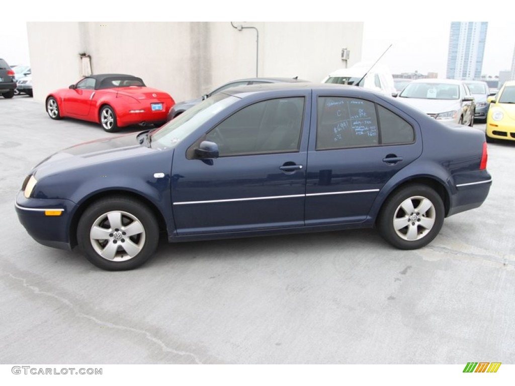 2004 Jetta GLS Sedan - Galactic Blue Metallic / Grey photo #6