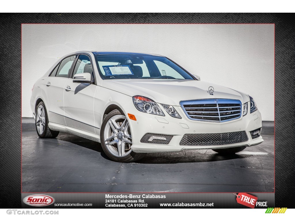 2011 E 550 Sedan - Arctic White / Black photo #1