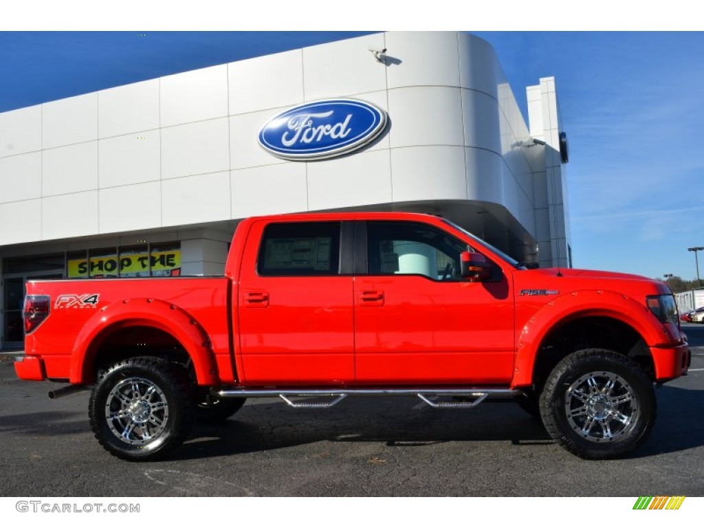 Race Red 2013 Ford F150 FX4 SuperCrew 4x4 Exterior Photo #75206649