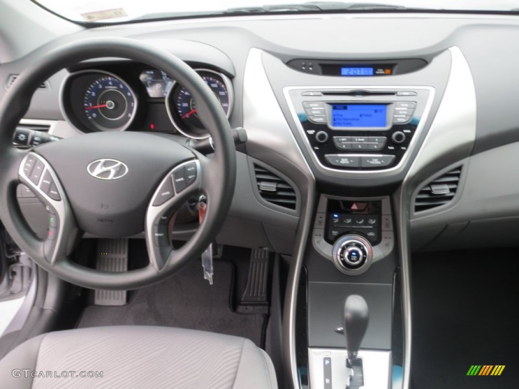 2013 Hyundai Elantra GLS Gray Dashboard Photo #75206997