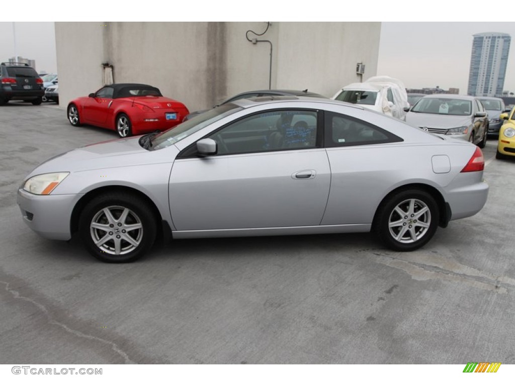 2003 Accord EX V6 Coupe - Satin Silver Metallic / Black photo #6