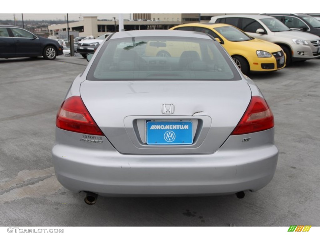 2003 Accord EX V6 Coupe - Satin Silver Metallic / Black photo #8