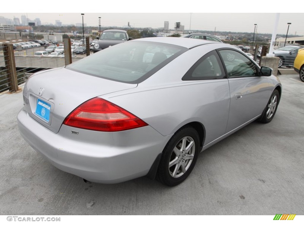 2003 Accord EX V6 Coupe - Satin Silver Metallic / Black photo #9