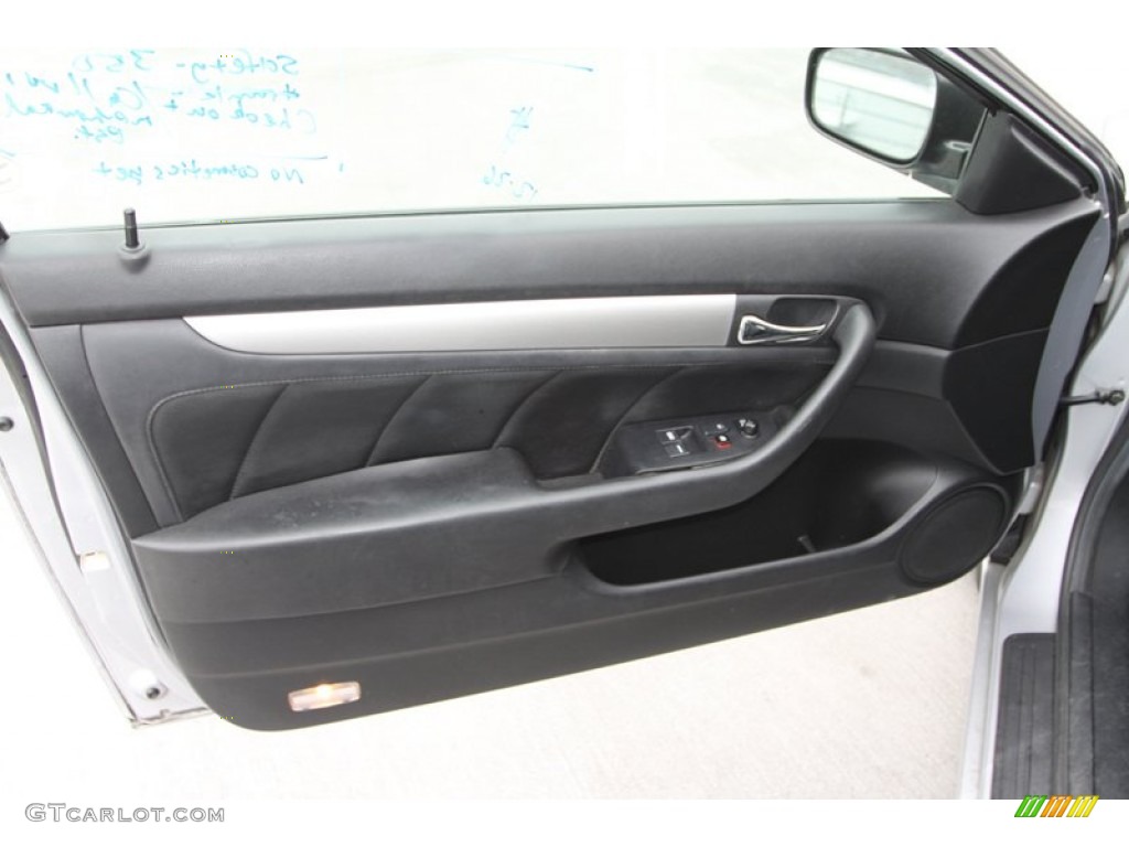 2003 Accord EX V6 Coupe - Satin Silver Metallic / Black photo #13