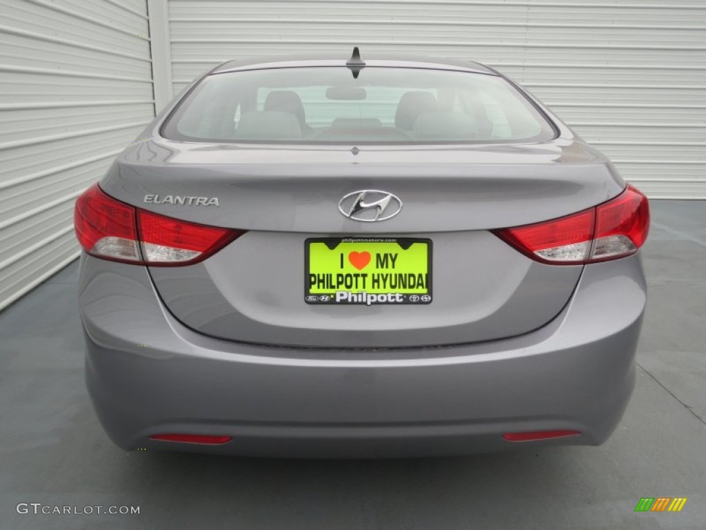 2013 Elantra GLS - Titanium Gray Metallic / Gray photo #4