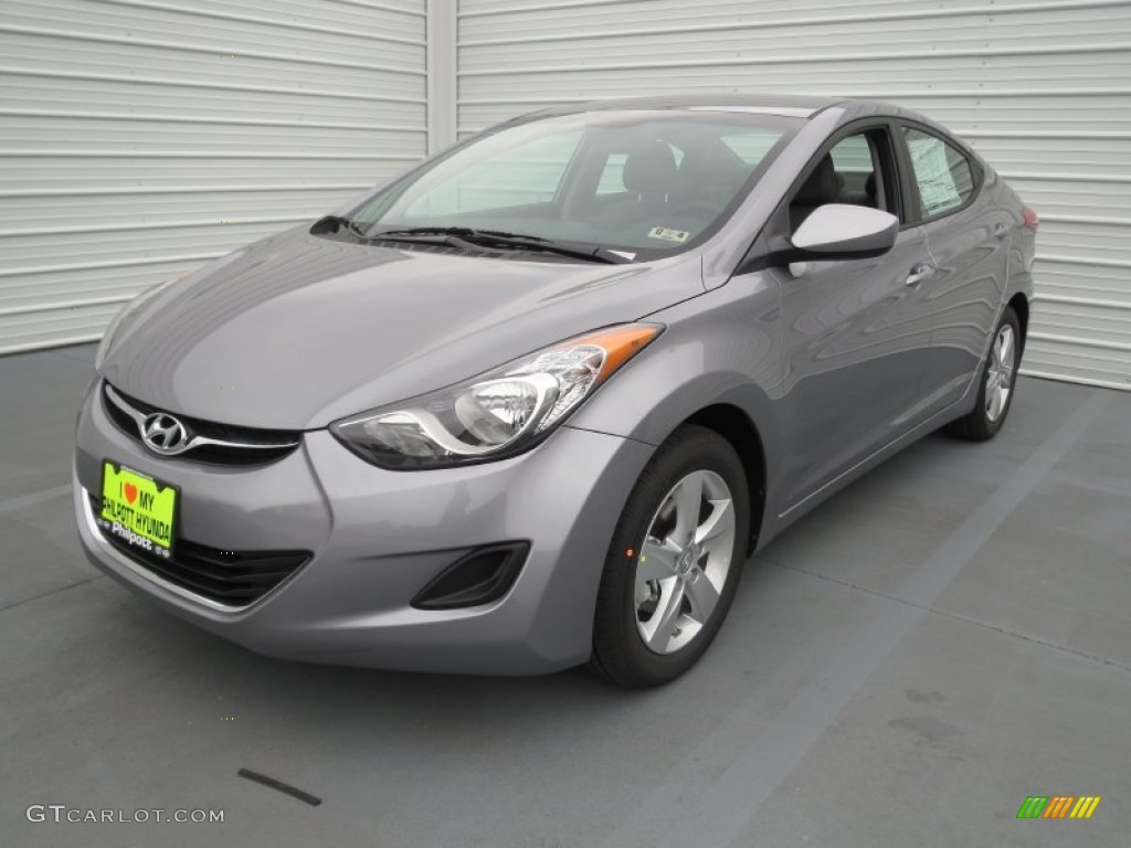 2013 Elantra GLS - Titanium Gray Metallic / Gray photo #6