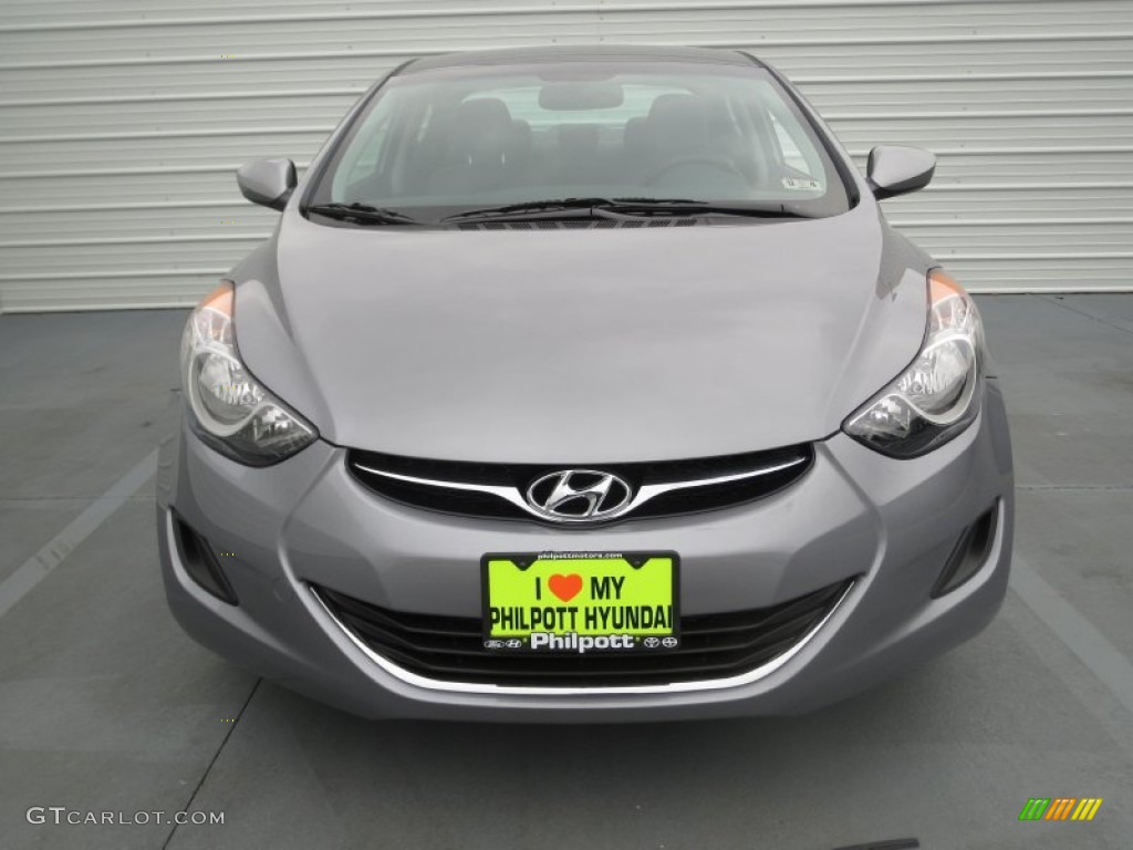 2013 Elantra GLS - Titanium Gray Metallic / Gray photo #7