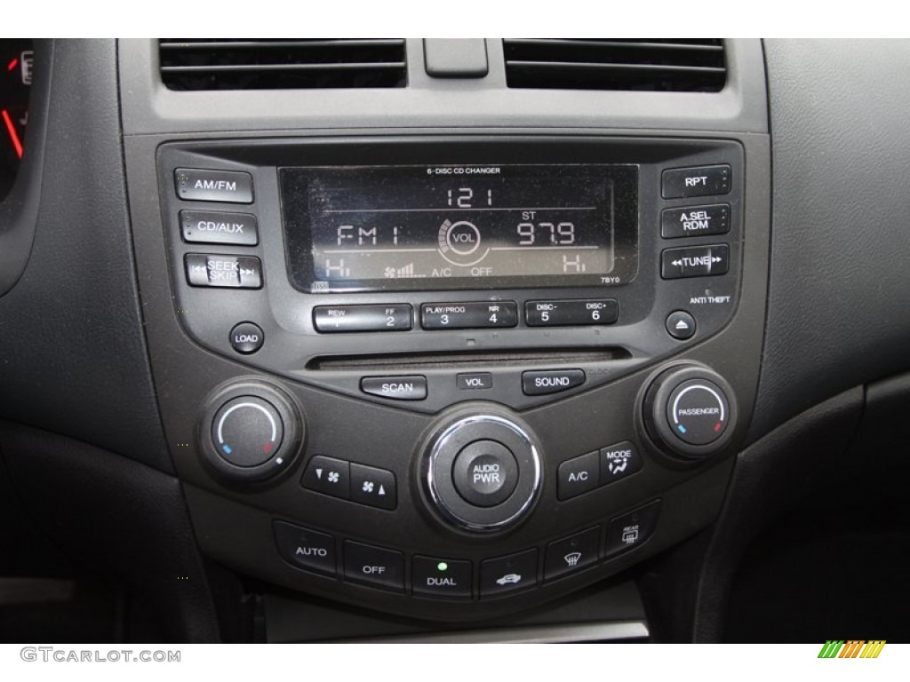 2003 Accord EX V6 Coupe - Satin Silver Metallic / Black photo #21