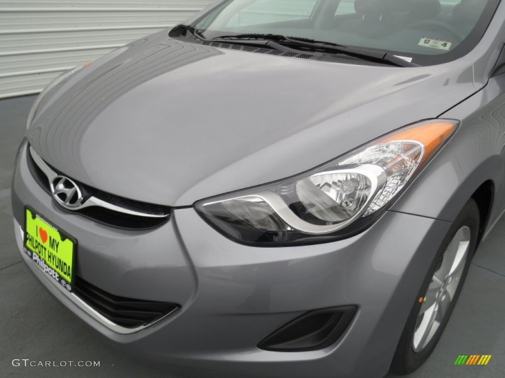 2013 Elantra GLS - Titanium Gray Metallic / Gray photo #9
