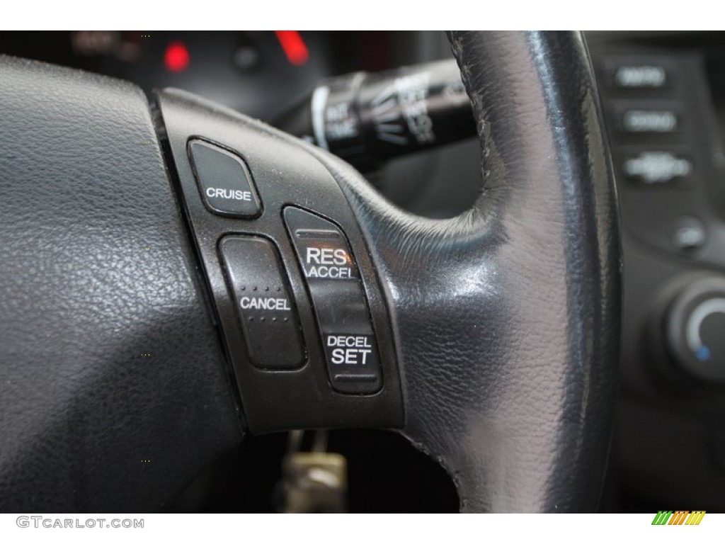 2003 Accord EX V6 Coupe - Satin Silver Metallic / Black photo #24