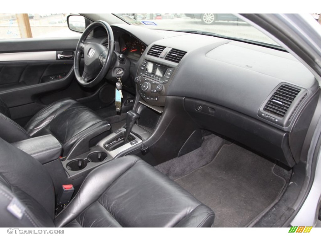 2003 Accord EX V6 Coupe - Satin Silver Metallic / Black photo #27
