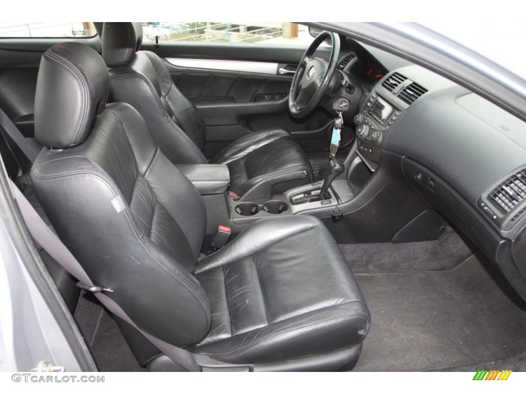 2003 Accord EX V6 Coupe - Satin Silver Metallic / Black photo #28