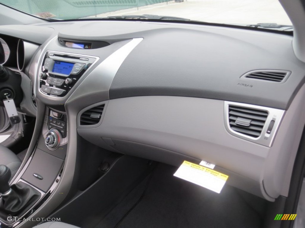 2013 Elantra GLS - Titanium Gray Metallic / Gray photo #16