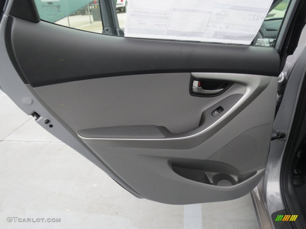2013 Elantra GLS - Titanium Gray Metallic / Gray photo #17
