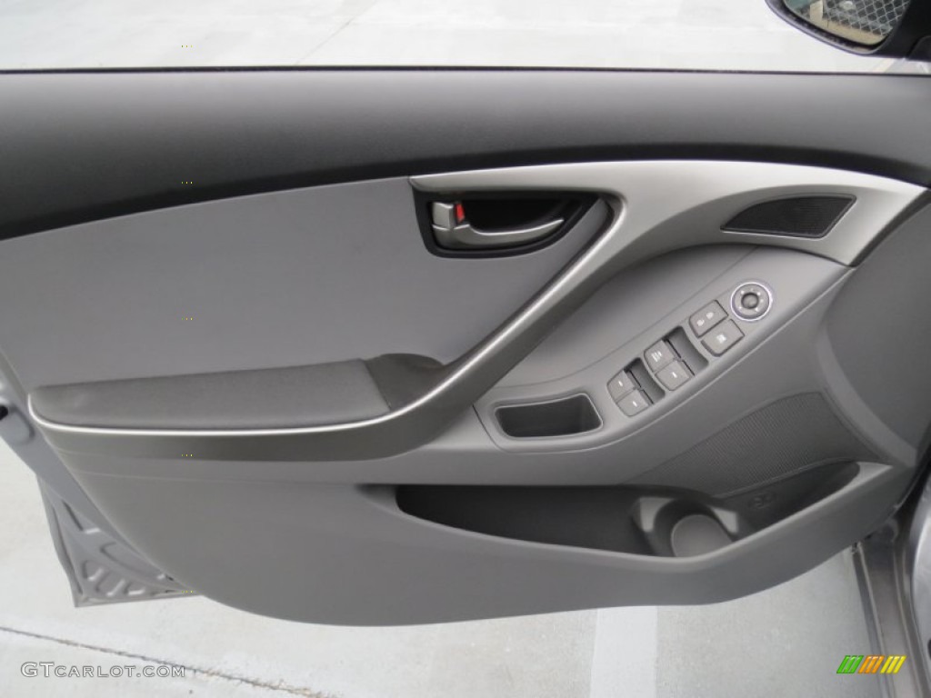 2013 Elantra GLS - Titanium Gray Metallic / Gray photo #19