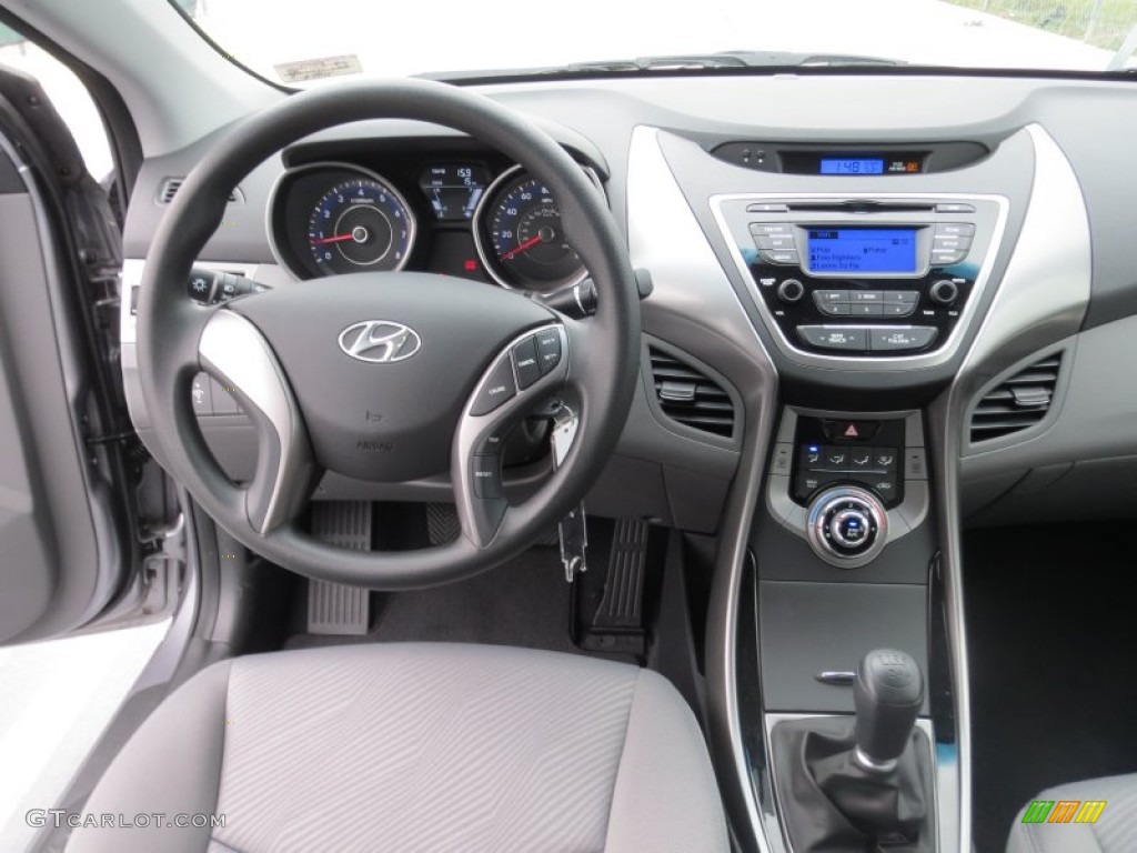 2013 Elantra GLS - Titanium Gray Metallic / Gray photo #23