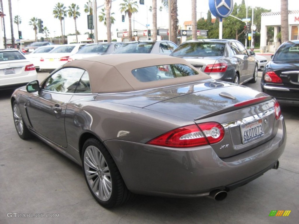 2010 XK XK Convertible - Vapour Grey Metallic / Caramel photo #4