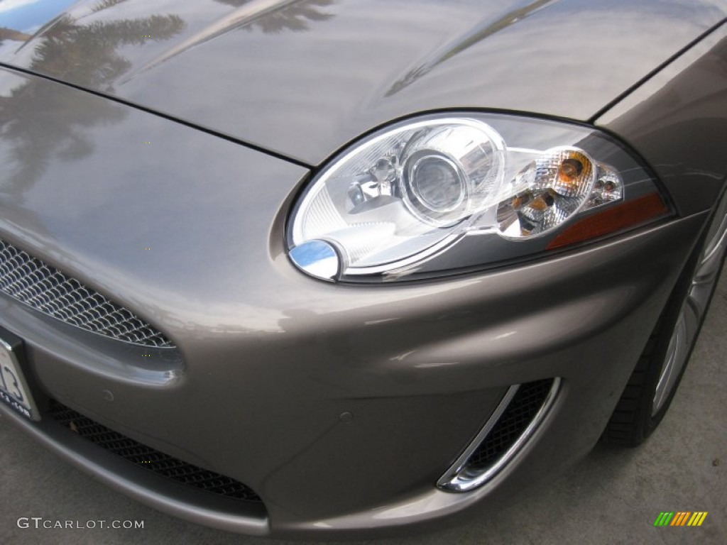 2010 XK XK Convertible - Vapour Grey Metallic / Caramel photo #23