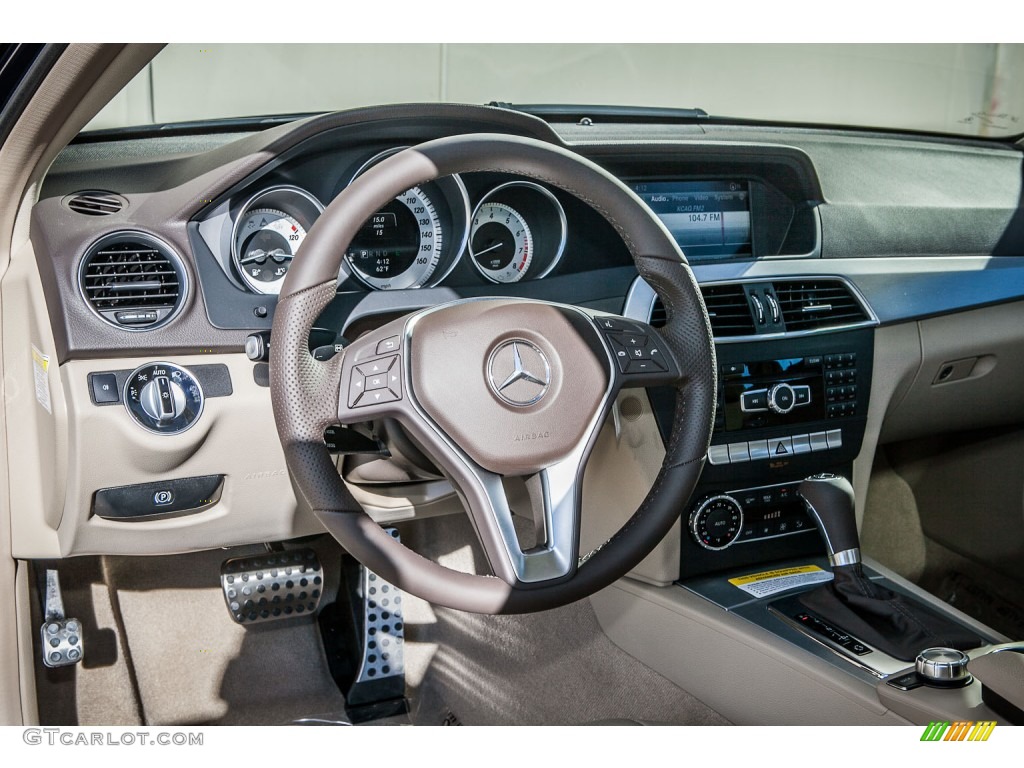 2013 Mercedes-Benz C 250 Coupe Almond/Mocha Dashboard Photo #75209243