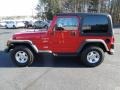 2000 Flame Red Jeep Wrangler Sport 4x4  photo #3