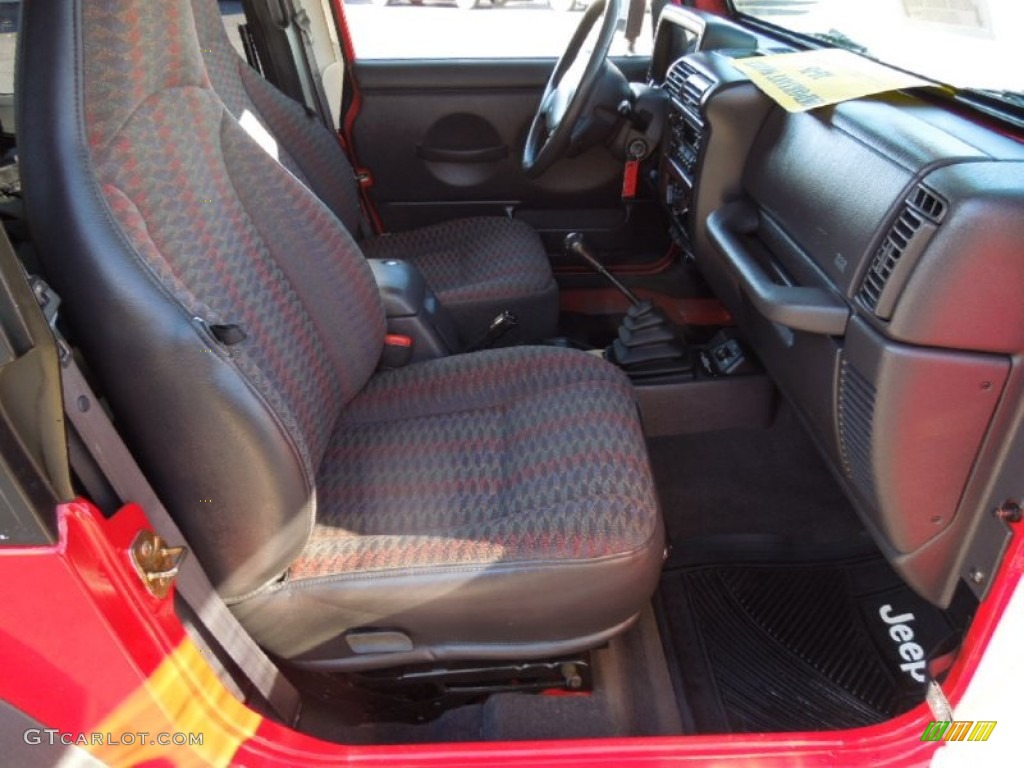 2000 Wrangler Sport 4x4 - Flame Red / Agate photo #20