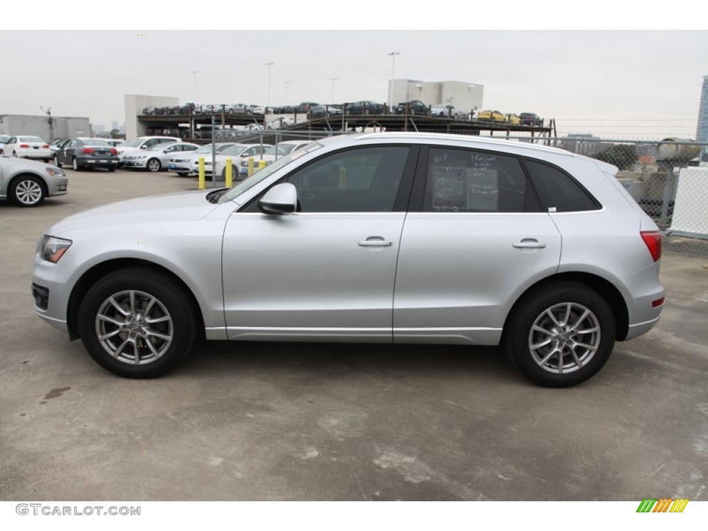 2011 Q5 2.0T quattro - Ice Silver Metallic / Black photo #6