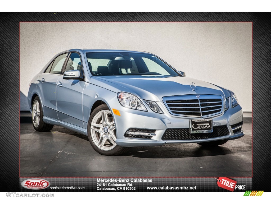 2013 E 350 Sedan - Diamond Silver Metallic / Black photo #1