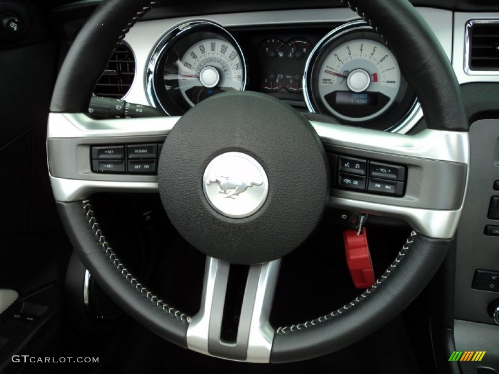 2012 Ford Mustang V6 Premium Convertible Steering Wheel Photos