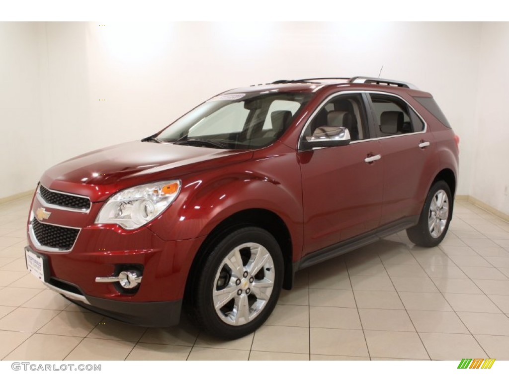 2010 Equinox LTZ AWD - Cardinal Red Metallic / Jet Black/Light Titanium photo #3