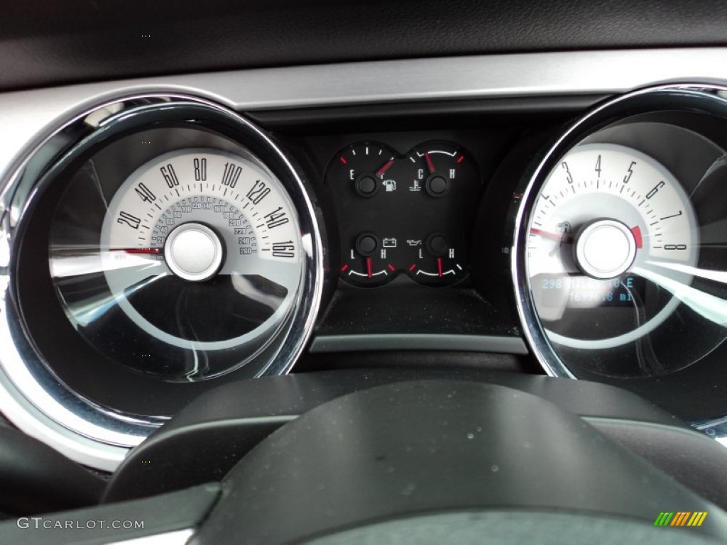 2012 Ford Mustang V6 Premium Convertible Gauges Photo #75211709