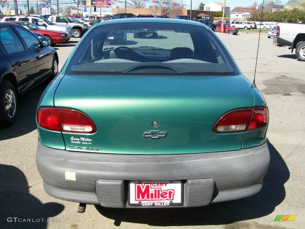 1999 Cavalier Sedan - Medium Green Metallic / Graphite photo #3