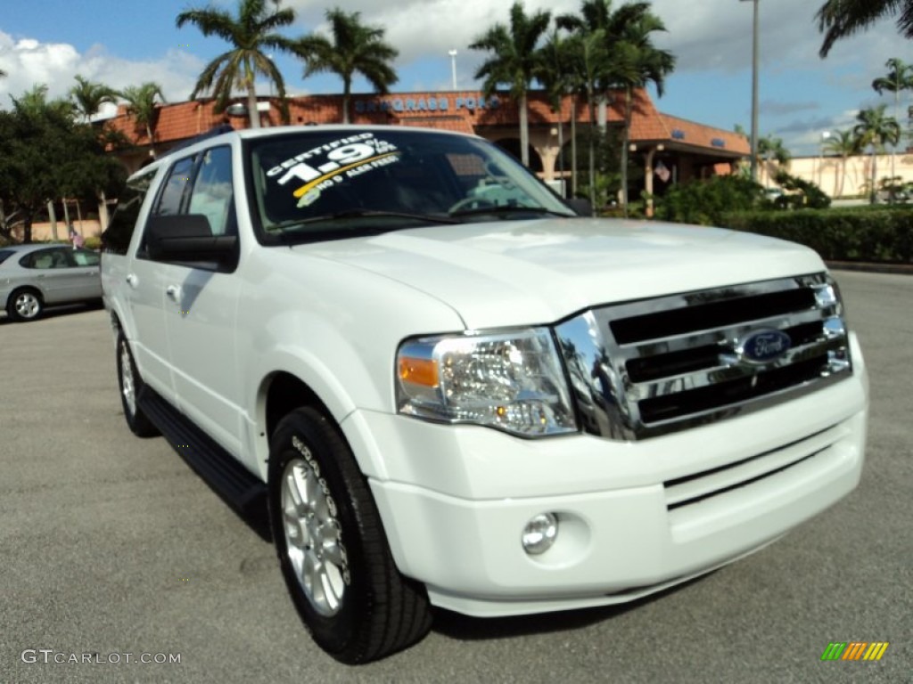2012 Expedition EL XLT - Oxford White / Stone photo #1