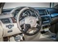 2013 Mercedes-Benz ML Almond Beige Interior Steering Wheel Photo