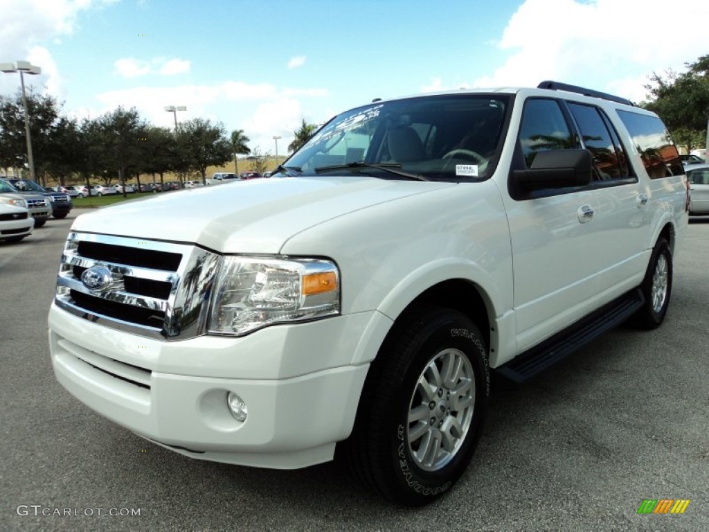 2012 Expedition EL XLT - Oxford White / Stone photo #14