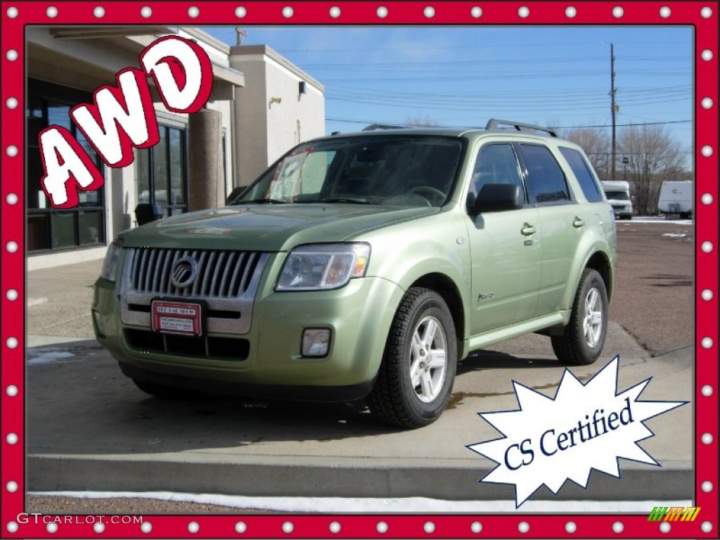 2009 Mariner Hybrid 4WD - Kiwi Green Metallic / Stone photo #1