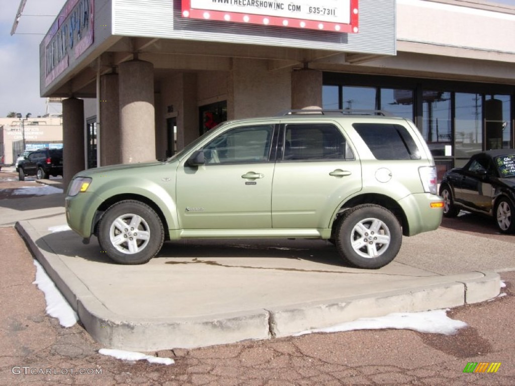 2009 Mariner Hybrid 4WD - Kiwi Green Metallic / Stone photo #8