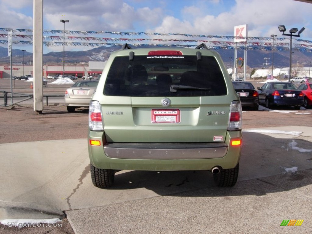 2009 Mariner Hybrid 4WD - Kiwi Green Metallic / Stone photo #10