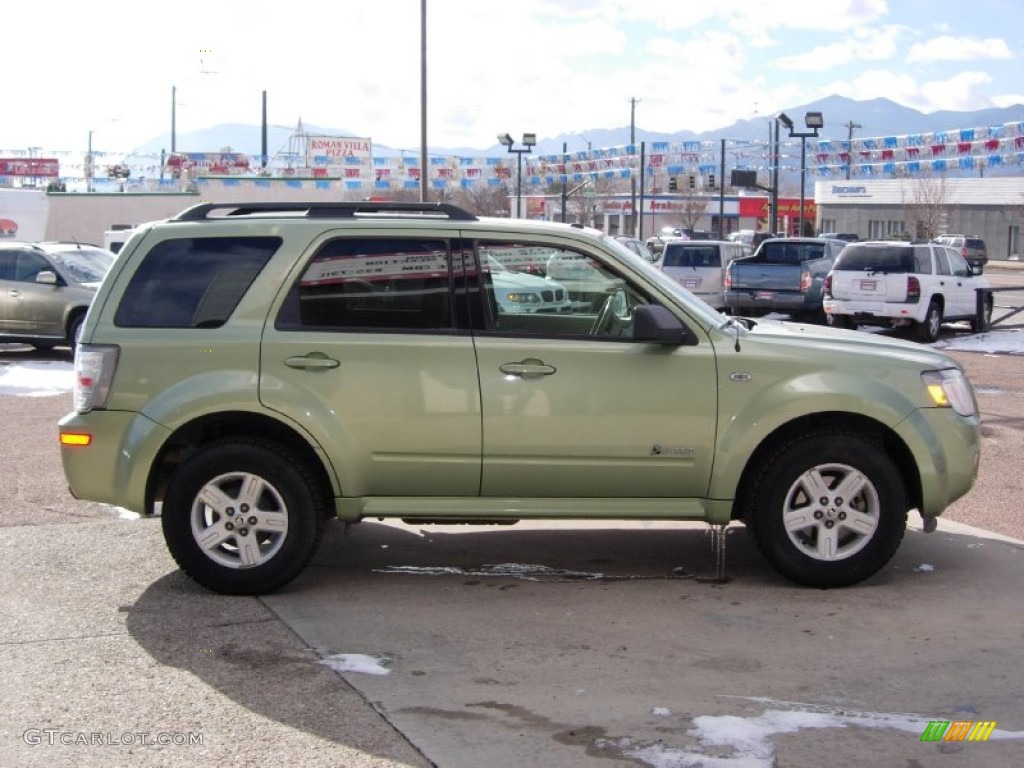 2009 Mariner Hybrid 4WD - Kiwi Green Metallic / Stone photo #13