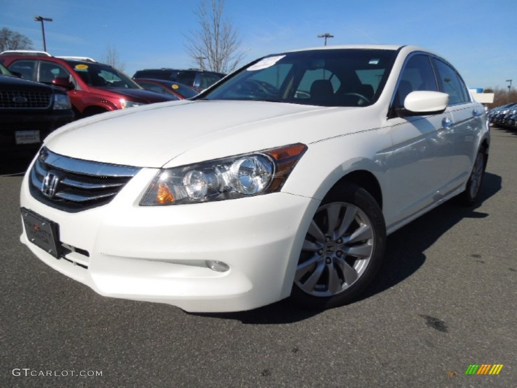 2011 Accord EX-L V6 Sedan - White Orchid Pearl / Ivory photo #1