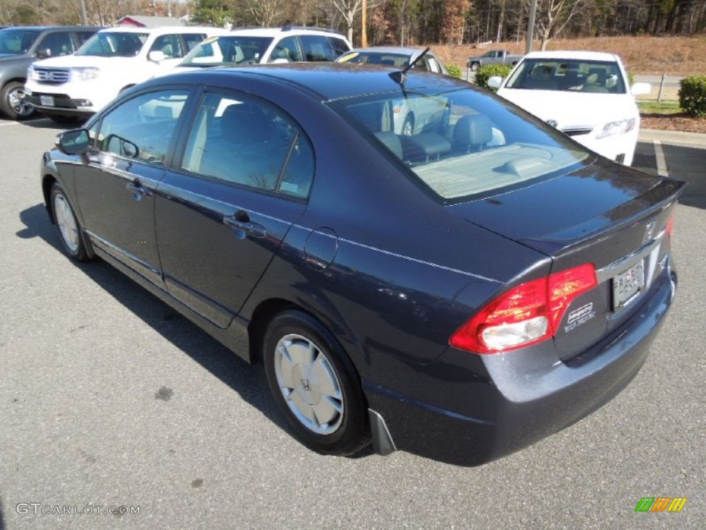 2010 Civic Hybrid Sedan - Magnetic Pearl / Blue photo #4