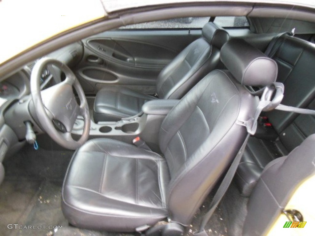 2003 Mustang V6 Convertible - Zinc Yellow / Dark Charcoal photo #9