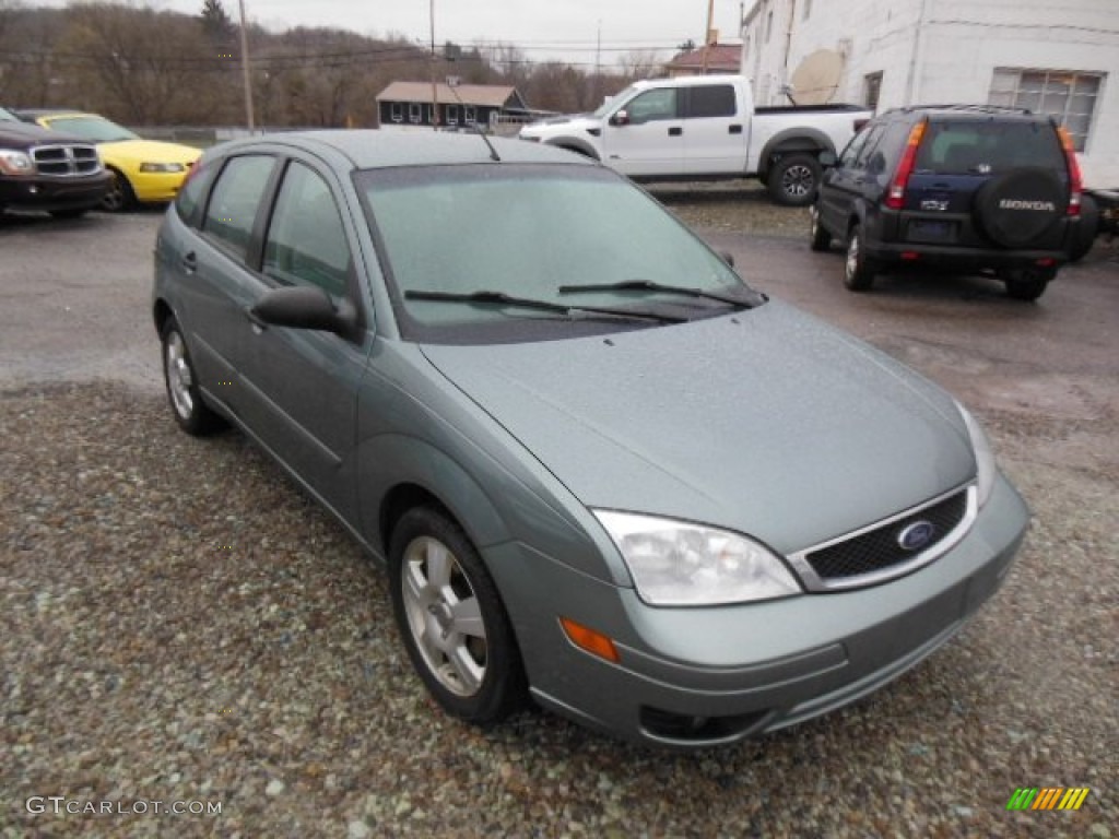 2005 Focus ZX5 SES Hatchback - Light Tundra Metallic / Dark Flint/Light Flint photo #1
