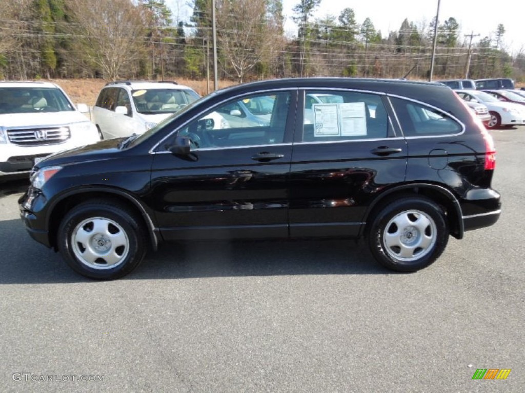 2011 CR-V LX - Crystal Black Pearl / Black photo #3