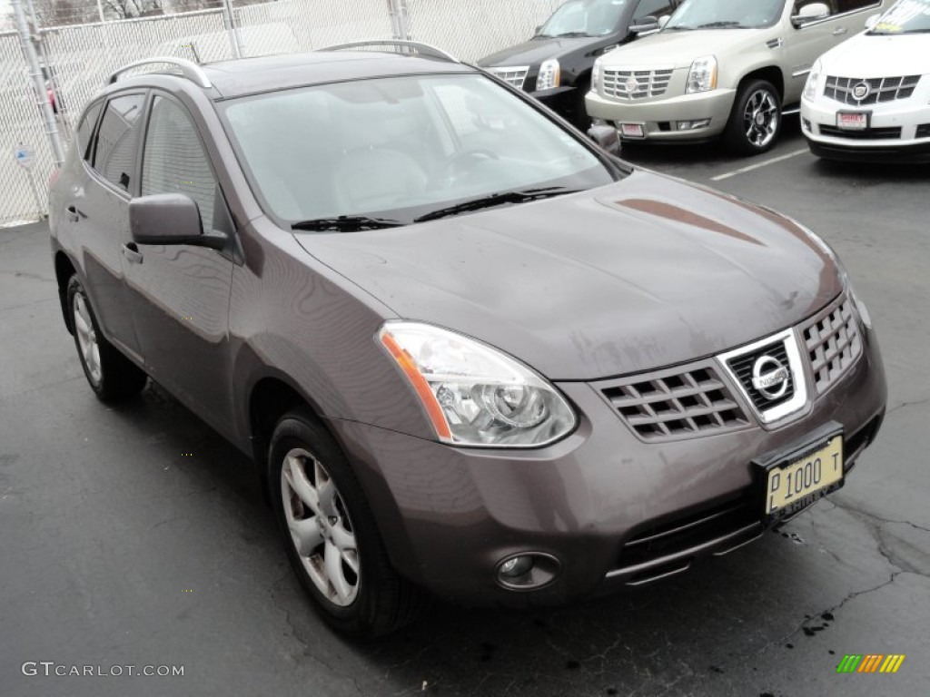 2008 Rogue SL AWD - Iridium Graphite Metallic / Gray photo #3