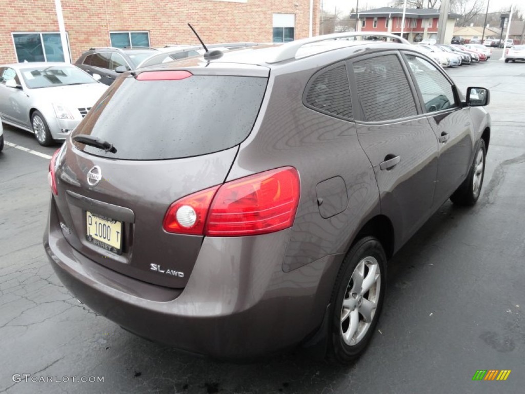 2008 Rogue SL AWD - Iridium Graphite Metallic / Gray photo #4
