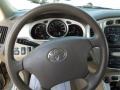 Ivory Beige 2007 Toyota Highlander Hybrid Steering Wheel